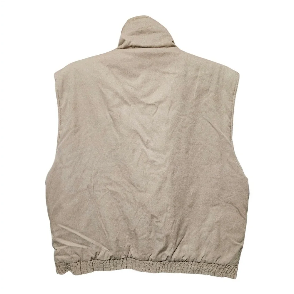 South Mountain Rugged Sportswear Mens XXL Tan Utility Vest Lined Vintage Pockets